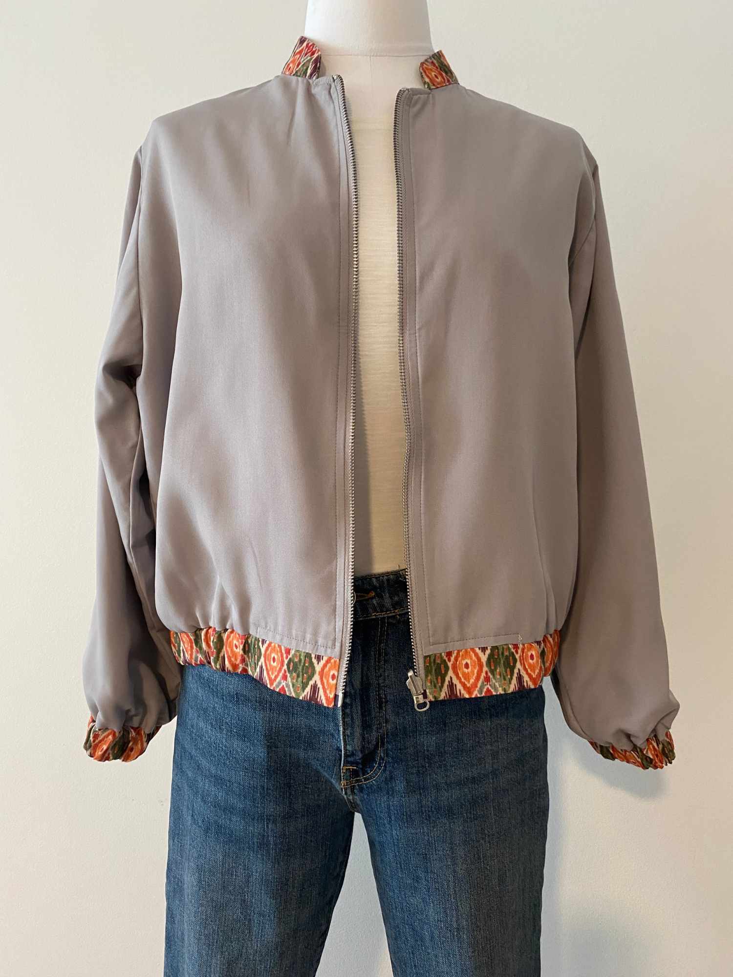 Bomber reversible rombos