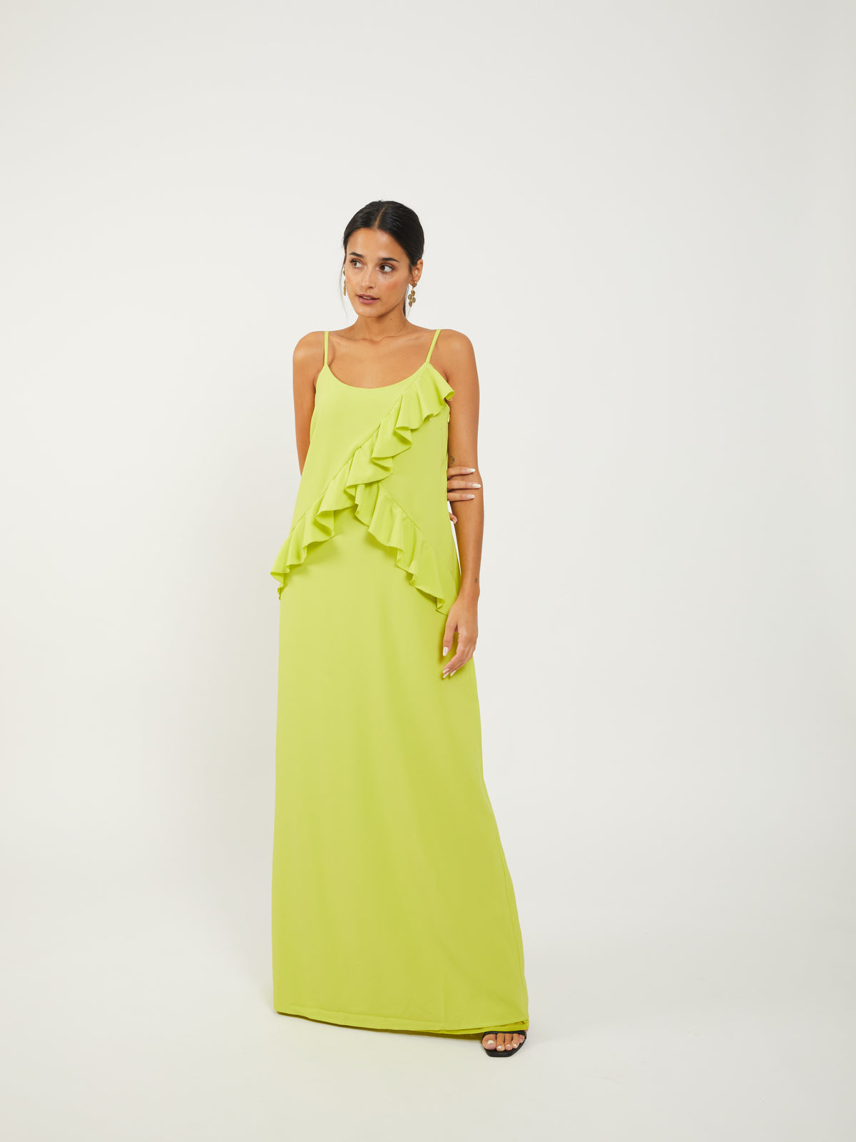 Vestido lima volantes Nalda